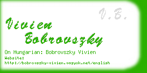 vivien bobrovszky business card